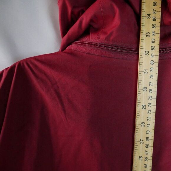 Eddie Bauer WeatherEdge Women’s Size L Coat Fleece Lining Red Removable Hood - Picture 15 of 16